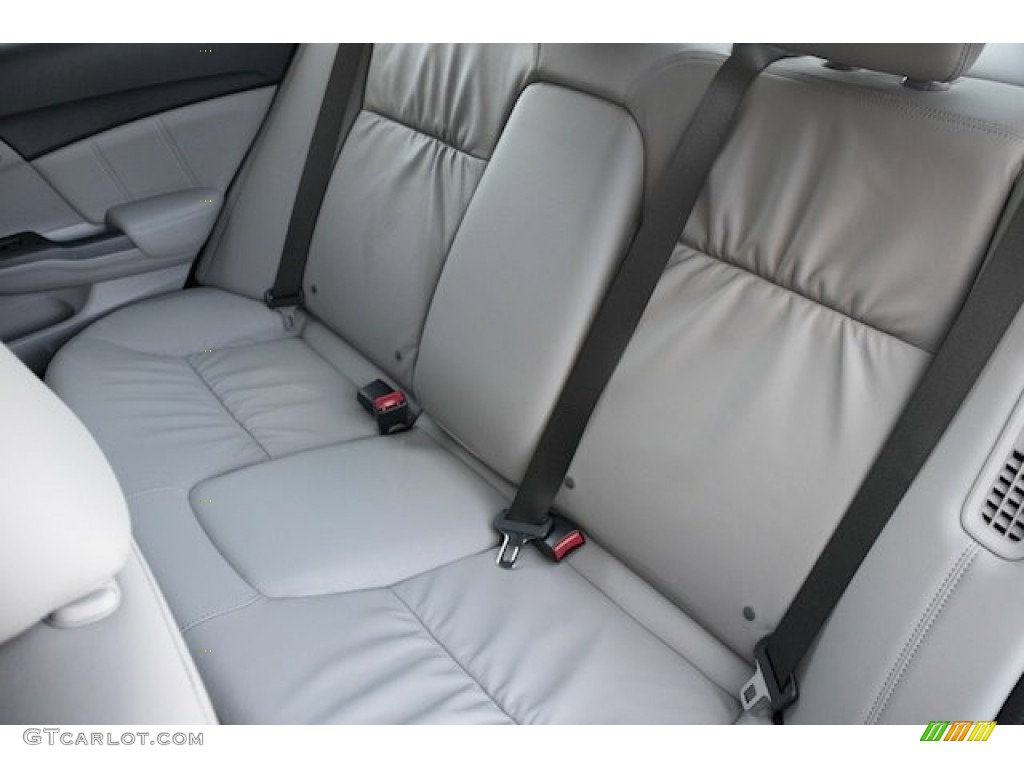 Gray Interior 2013 Honda Civic Hybrid-L Sedan Photo #77777706