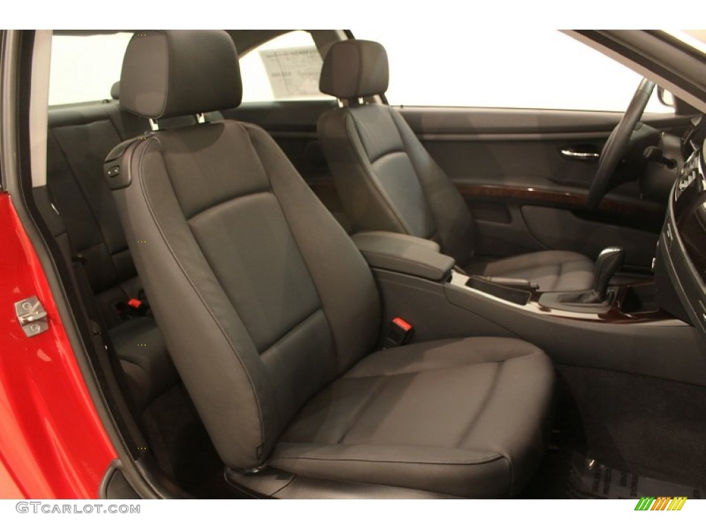 Black Interior 2010 BMW 3 Series 328i xDrive Coupe Photo #77778074