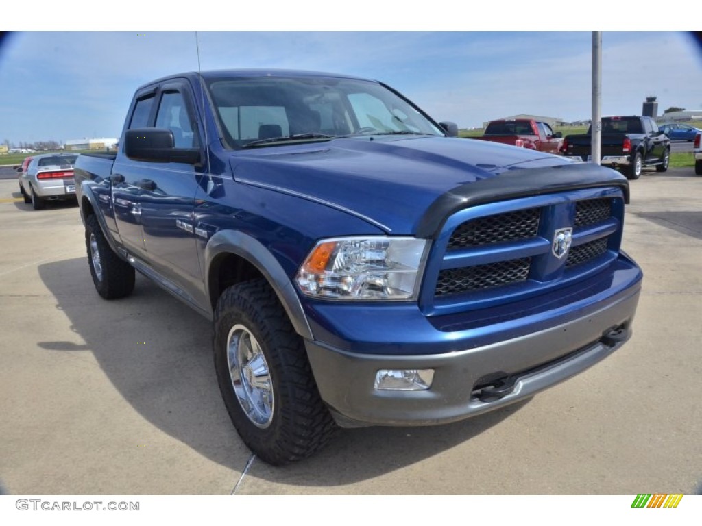 Deep Water Blue Pearl 2010 Dodge Ram 1500 TRX4 Quad Cab 4x4 Exterior Photo #77780497