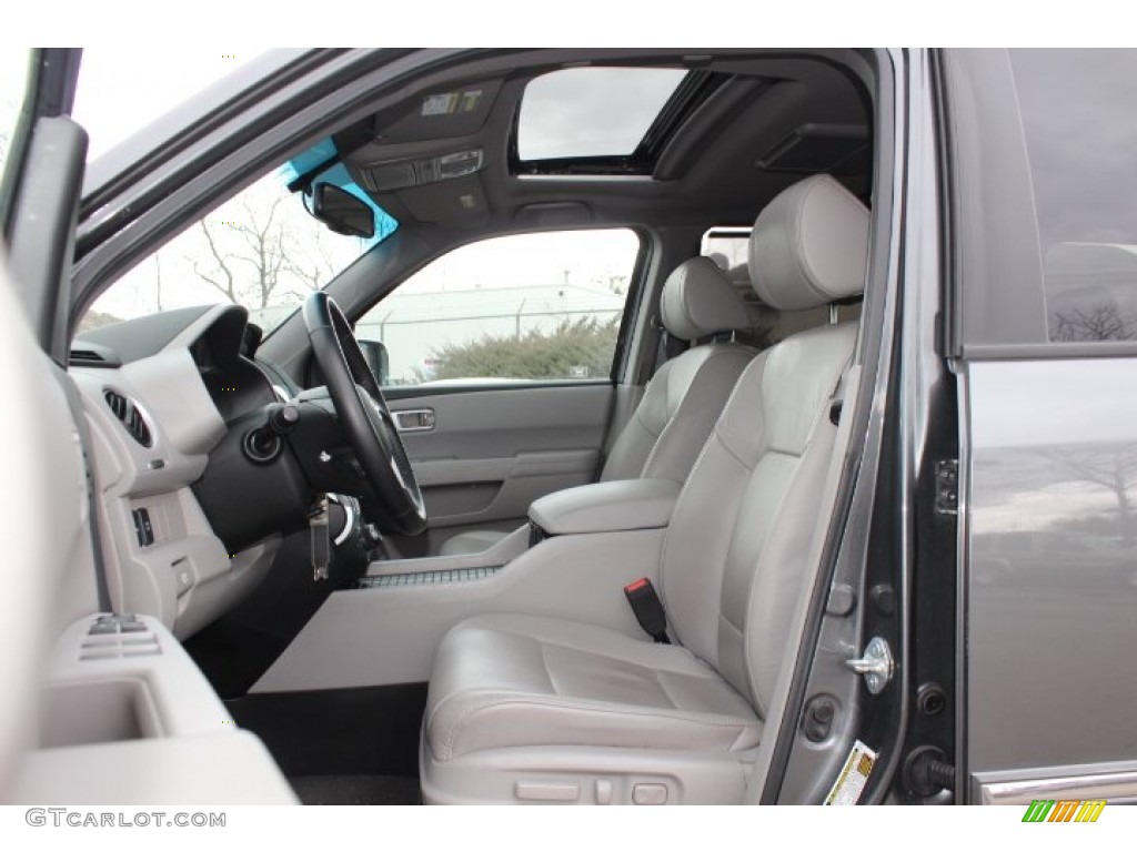 Gray Interior 2011 Honda Pilot Touring 4WD Photo #77780540