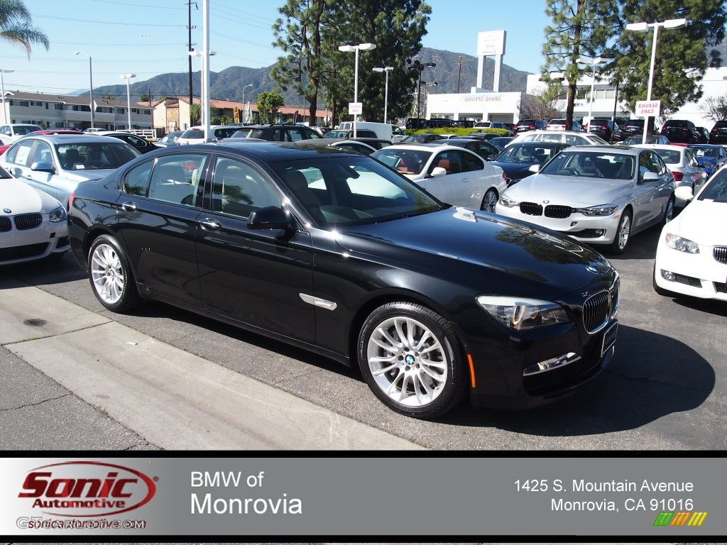 2010 7 Series 750i Sedan - Jet Black / Oyster/Black Nappa Leather photo #1