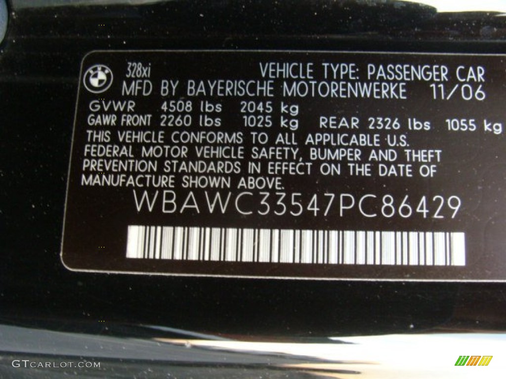 2007 3 Series 328xi Coupe - Jet Black / Coral Red/Black photo #15
