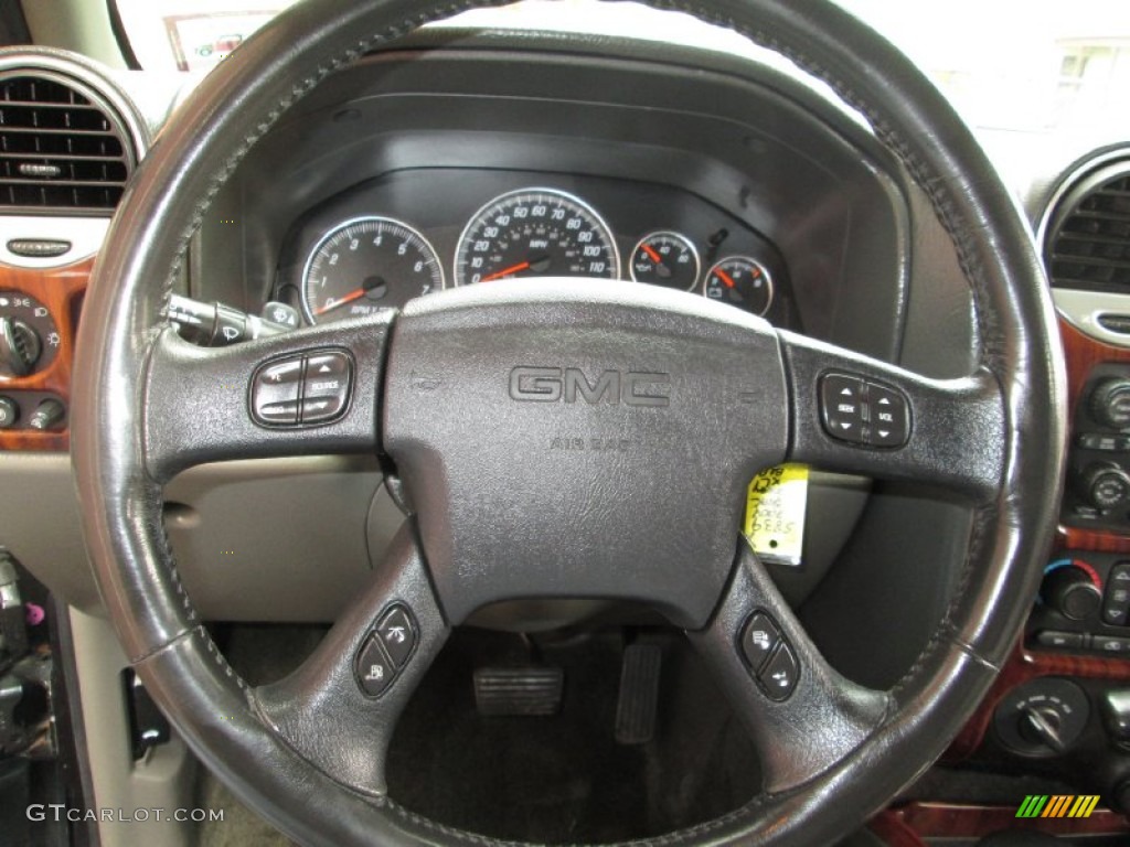 2004 GMC Envoy XL SLT 4x4 Dark Pewter Steering Wheel Photo #77784256