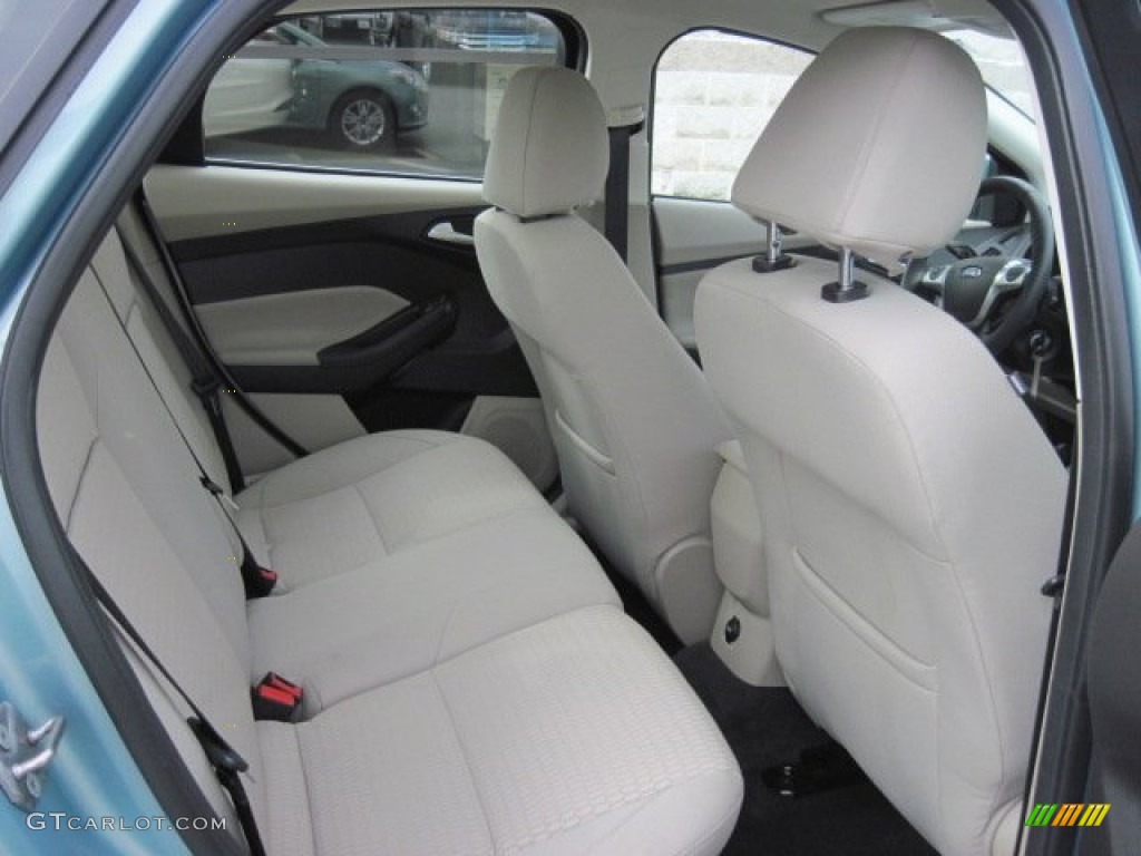2012 Focus SEL Sedan - Frosted Glass Metallic / Stone photo #6