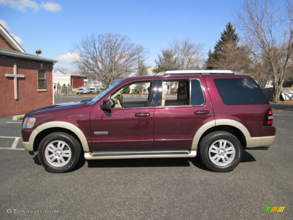 Dark Cherry Metallic 2006 Ford Explorer Eddie Bauer 4x4 Exterior Photo #77784485