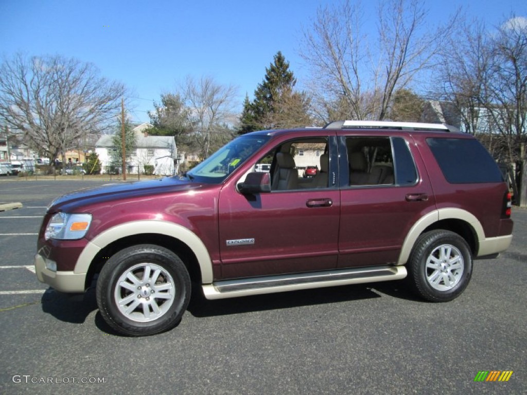 Dark Cherry Metallic 2006 Ford Explorer Eddie Bauer 4x4 Exterior Photo #77784545