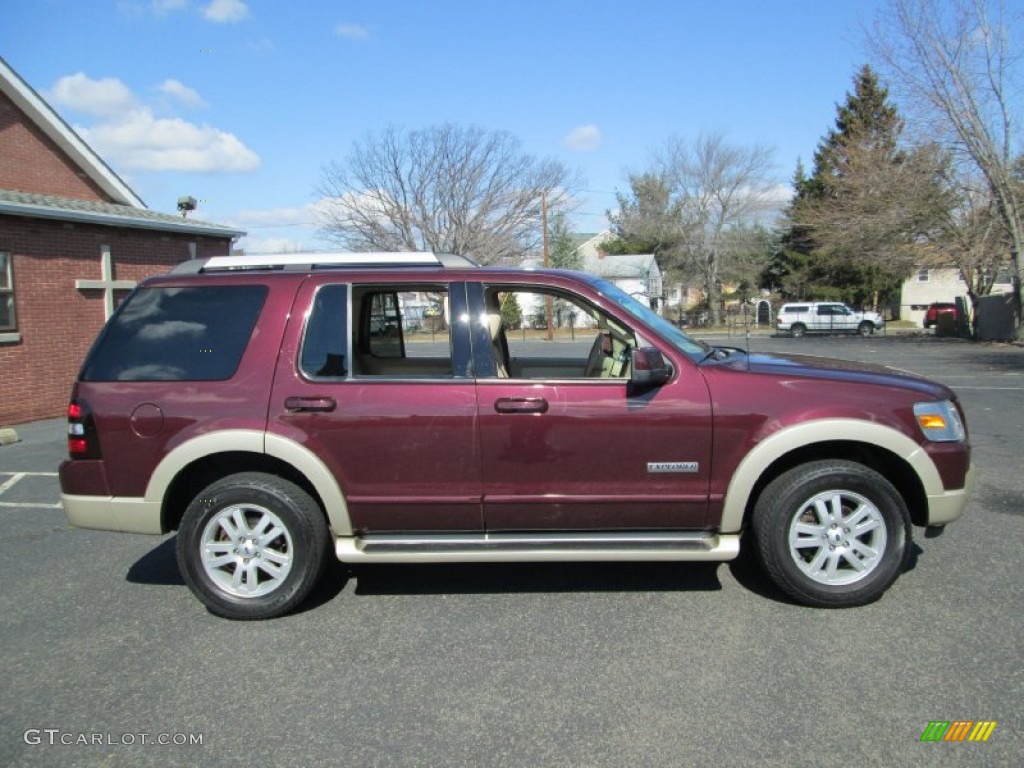 Dark Cherry Metallic 2006 Ford Explorer Eddie Bauer 4x4 Exterior Photo #77784704