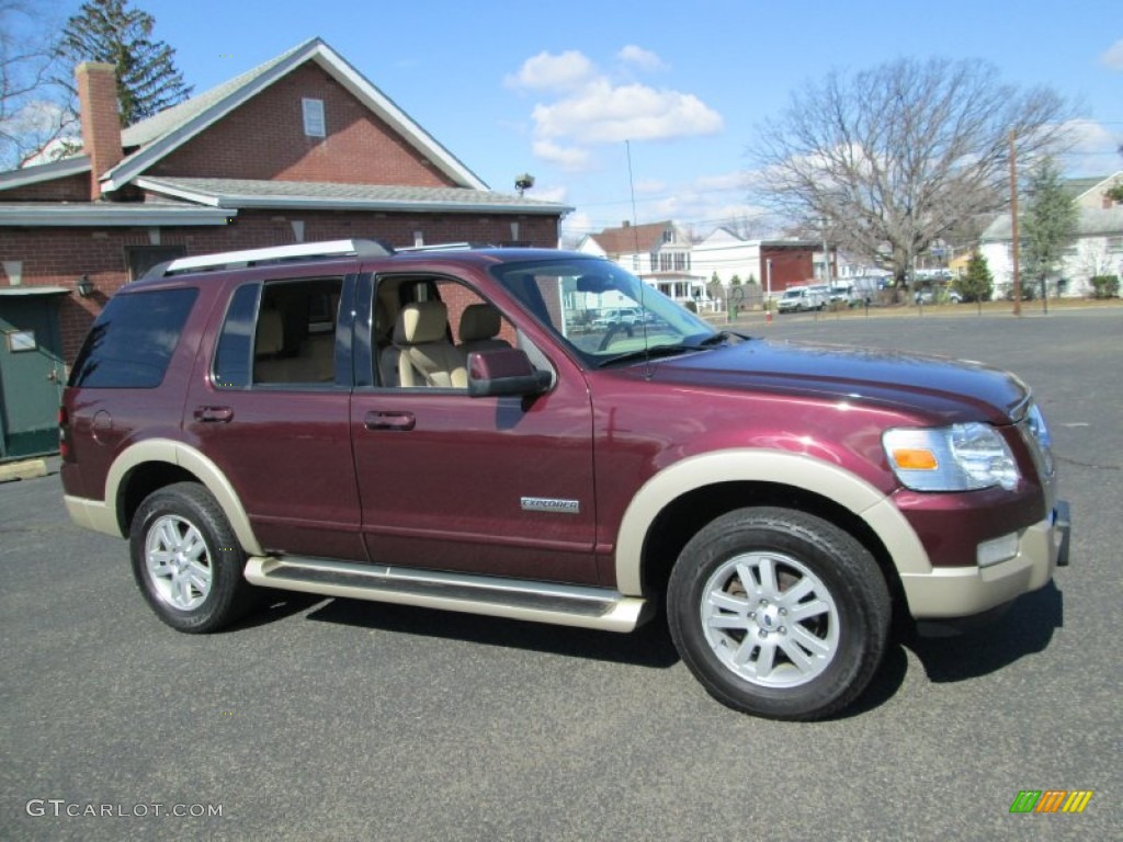 Dark Cherry Metallic 2006 Ford Explorer Eddie Bauer 4x4 Exterior Photo #77784725