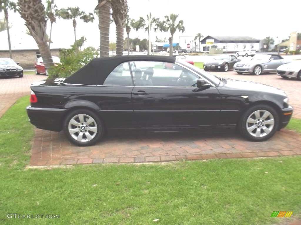 2006 3 Series 325i Convertible - Jet Black / Black photo #6