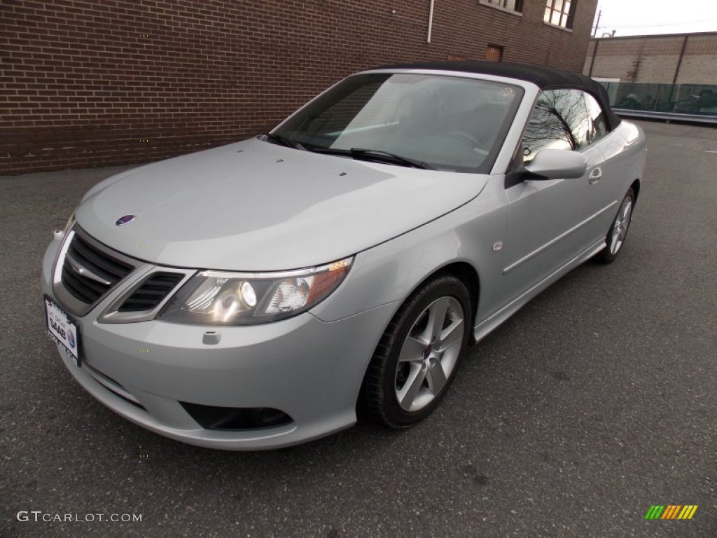 Snow Silver Metallic 2008 Saab 9-3 2.0T Convertible Exterior Photo #77785298