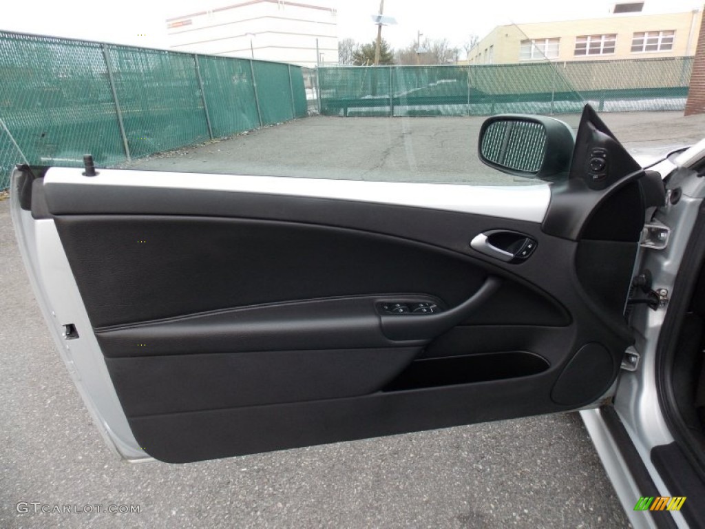 2008 Saab 9-3 2.0T Convertible Black Door Panel Photo #77785556