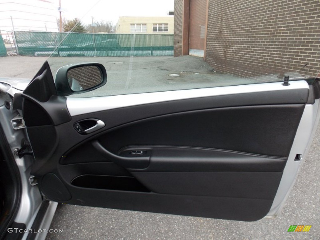 2008 Saab 9-3 2.0T Convertible Black Door Panel Photo #77785697