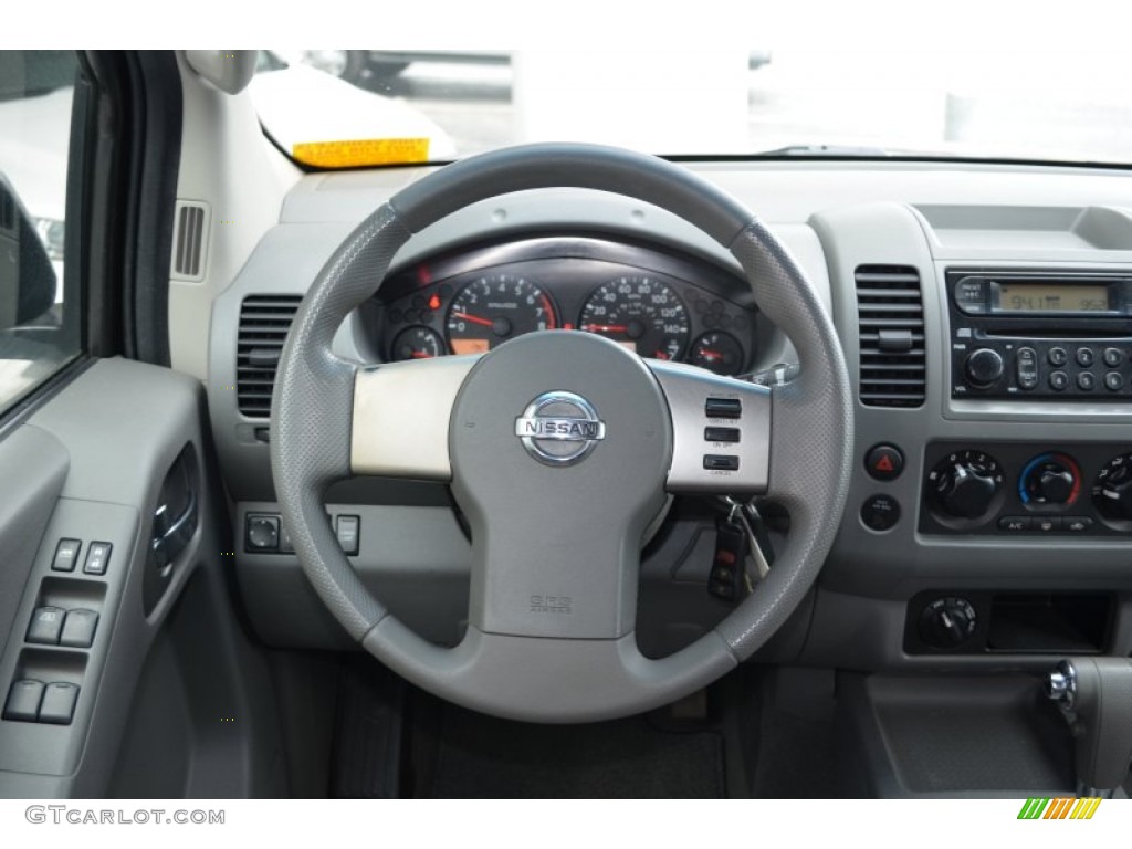 2007 Nissan Frontier SE Crew Cab 4x4 Desert Steering Wheel Photo #77785808