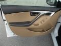 2013 Shimmering White Hyundai Elantra GLS  photo #5