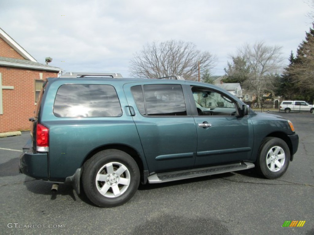 2004 Armada LE 4x4 - Deep Water Blue Metallic / Graphite/Titanium photo #9