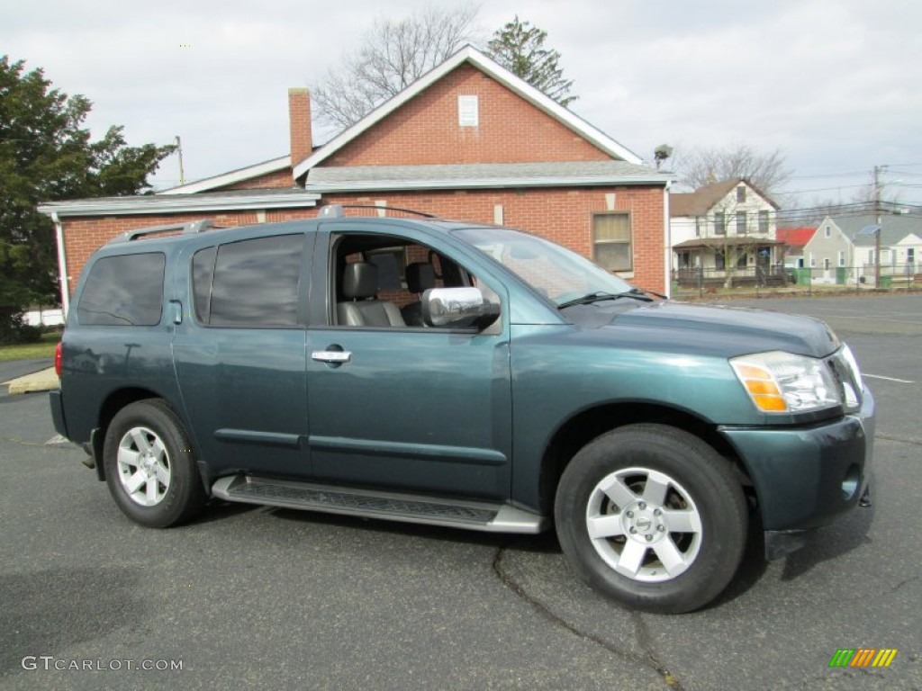 2004 Armada LE 4x4 - Deep Water Blue Metallic / Graphite/Titanium photo #11