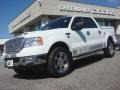 2005 Oxford White Ford F150 Lariat SuperCrew 4x4  photo #2