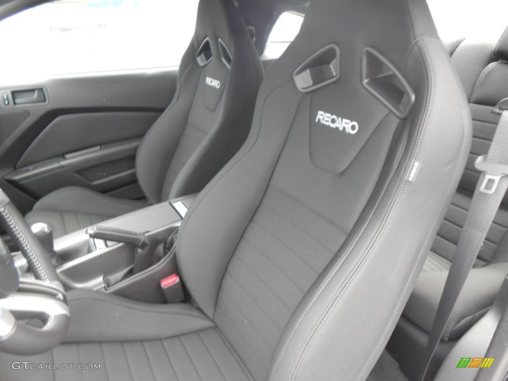 Charcoal Black Recaro Sport Seats Interior 2014 Ford Mustang GT Coupe Photo #77787377