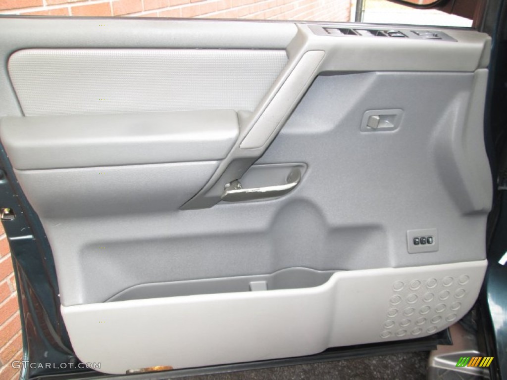 2004 Nissan Armada LE 4x4 Graphite/Titanium Door Panel Photo #77787815