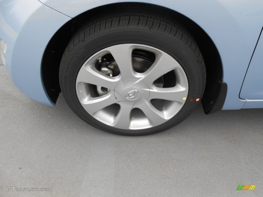 2013 Elantra Limited - Blue Sky Metallic / Beige photo #11