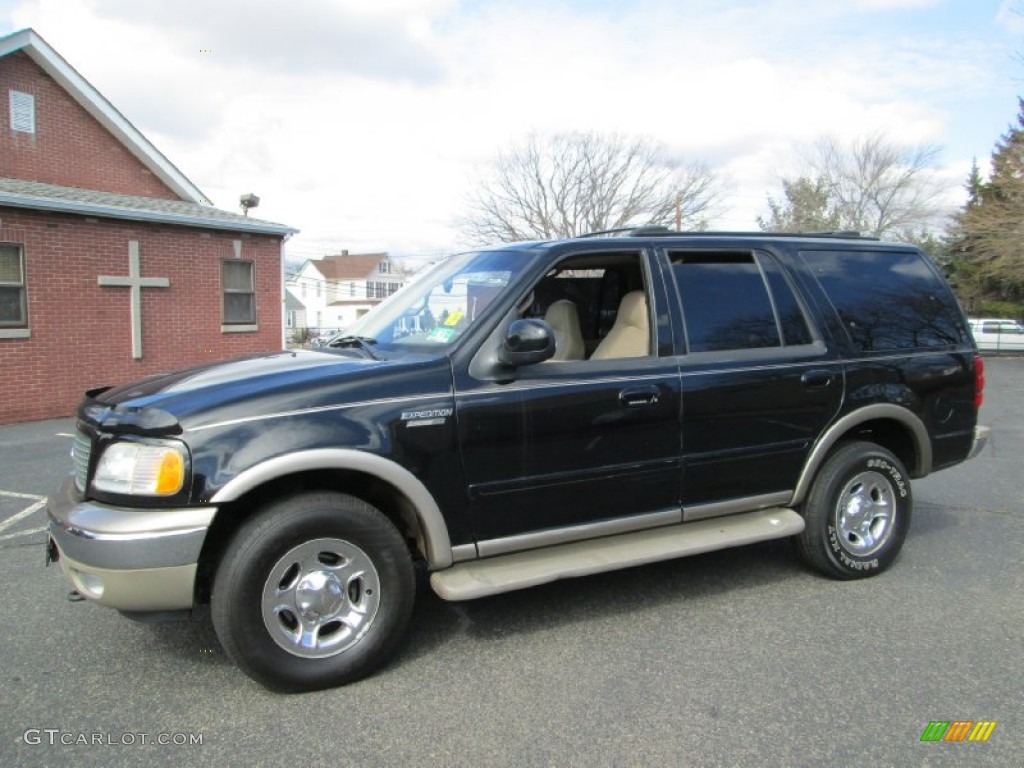 Black Clearcoat 2001 Ford Expedition Eddie Bauer 4x4 Exterior Photo #77787957