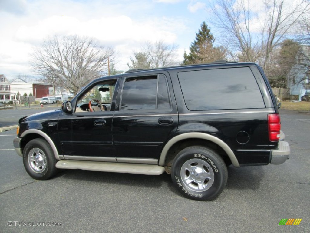 Black Clearcoat 2001 Ford Expedition Eddie Bauer 4x4 Exterior Photo #77788053