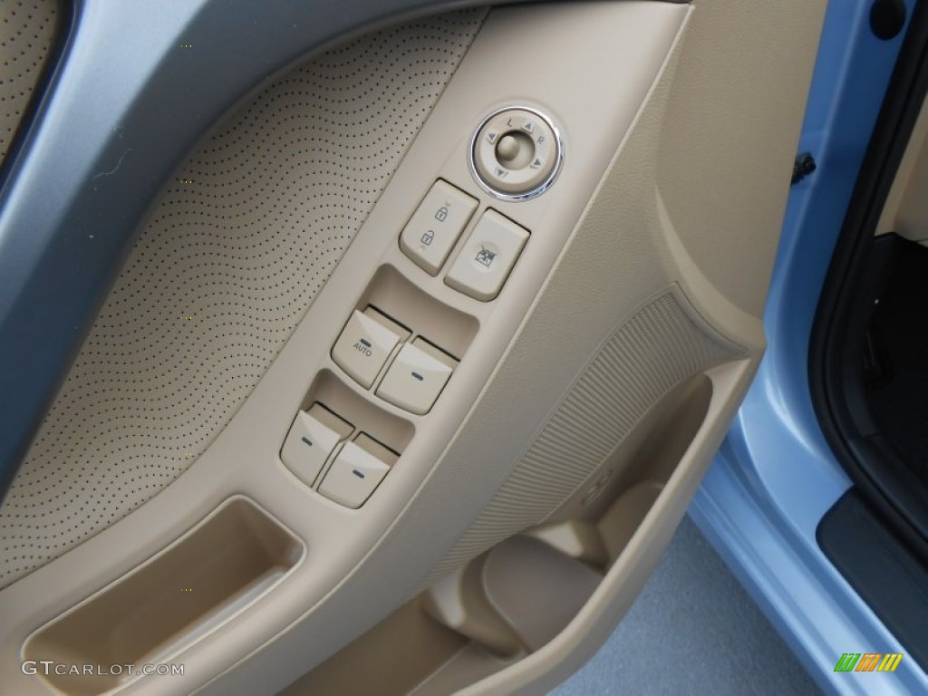 2013 Elantra Limited - Blue Sky Metallic / Beige photo #23