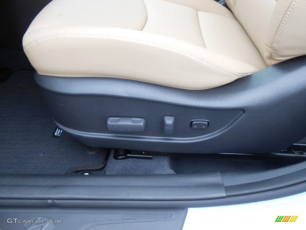 2013 Elantra Limited - Blue Sky Metallic / Beige photo #25