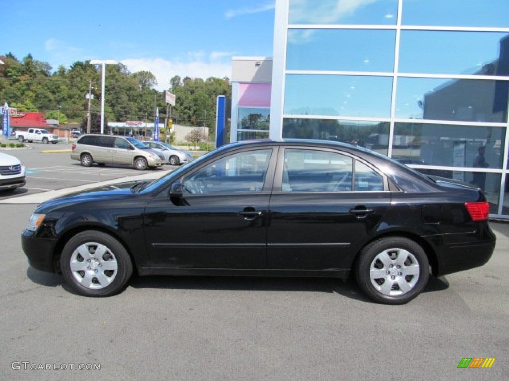 Ebony Black 2009 Hyundai Sonata GLS Exterior Photo #77788310