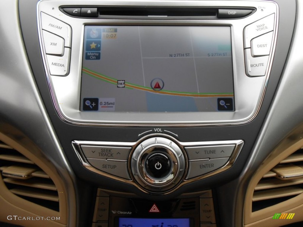 2013 Elantra Limited - Blue Sky Metallic / Beige photo #29