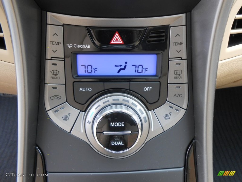 2013 Elantra Limited - Blue Sky Metallic / Beige photo #30