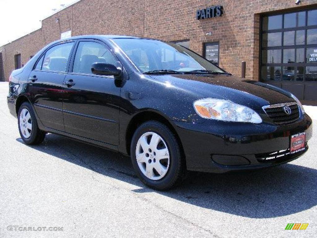 2007 Corolla LE - Black Sand Pearl / Stone photo #1