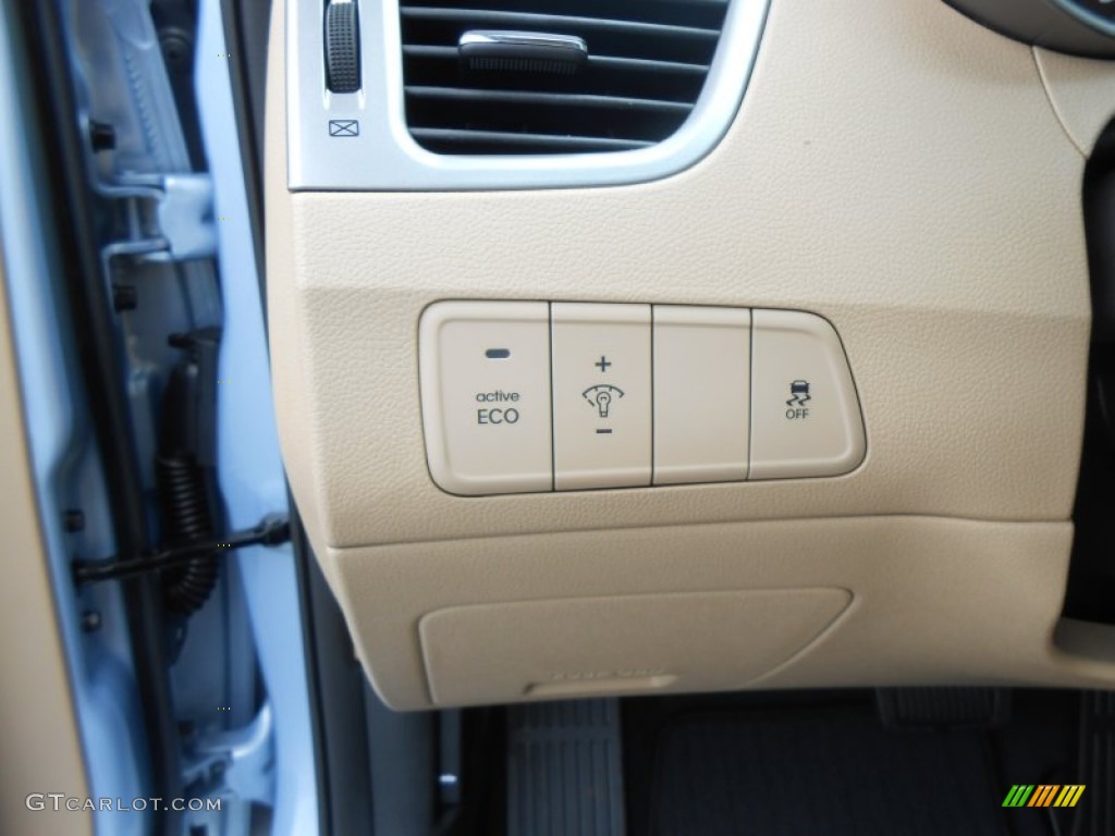 2013 Elantra Limited - Blue Sky Metallic / Beige photo #35
