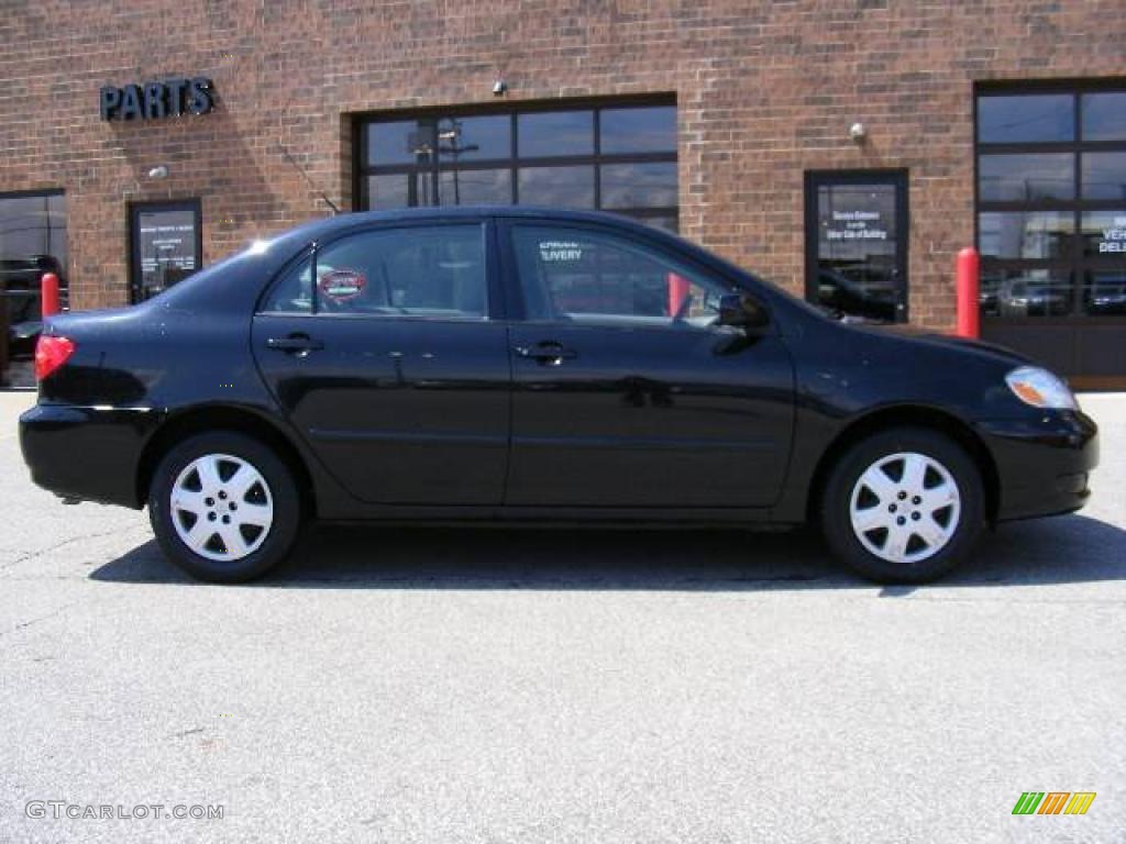 2007 Corolla LE - Black Sand Pearl / Stone photo #2