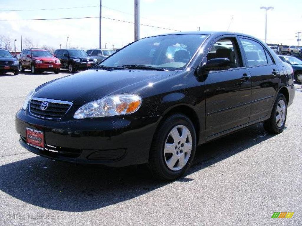 2007 Corolla LE - Black Sand Pearl / Stone photo #7