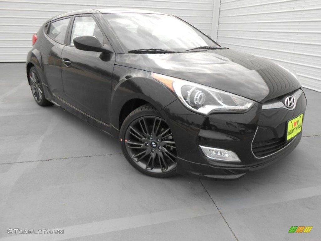 2013 Veloster RE:MIX Edition - Ultra Black / Black photo #1