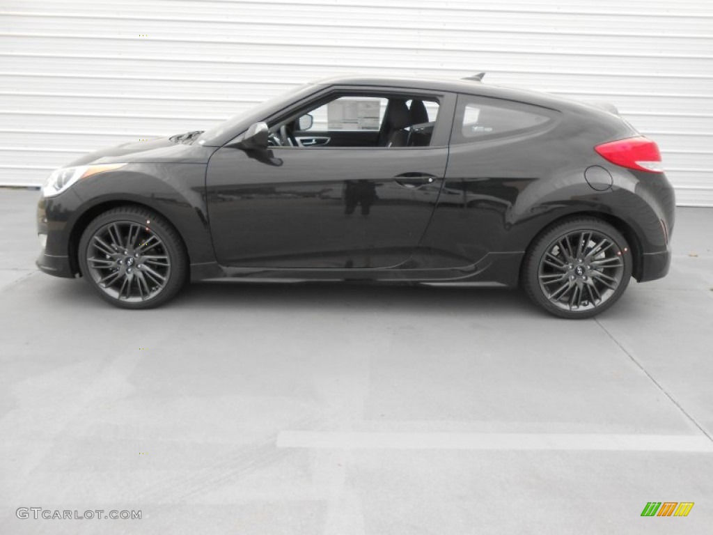 Ultra Black 2013 Hyundai Veloster RE:MIX Edition Exterior Photo #77789498