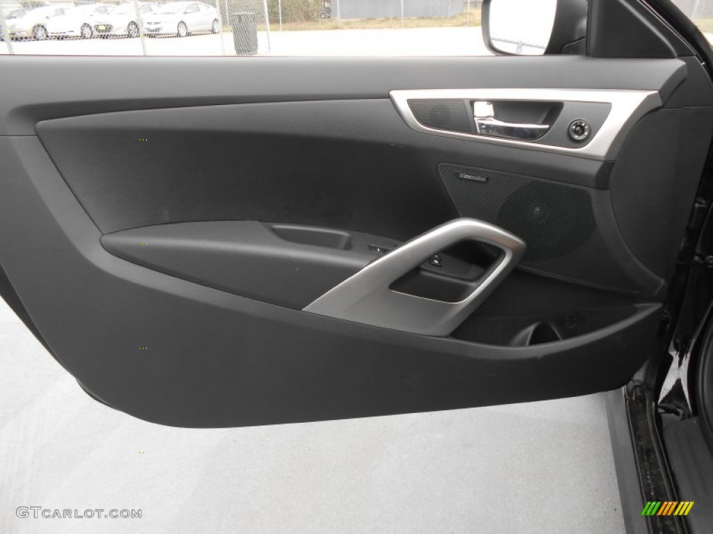 2013 Hyundai Veloster RE:MIX Edition Black Door Panel Photo #77789849