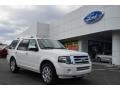 2013 White Platinum Tri-Coat Ford Expedition Limited 4x4  photo #1