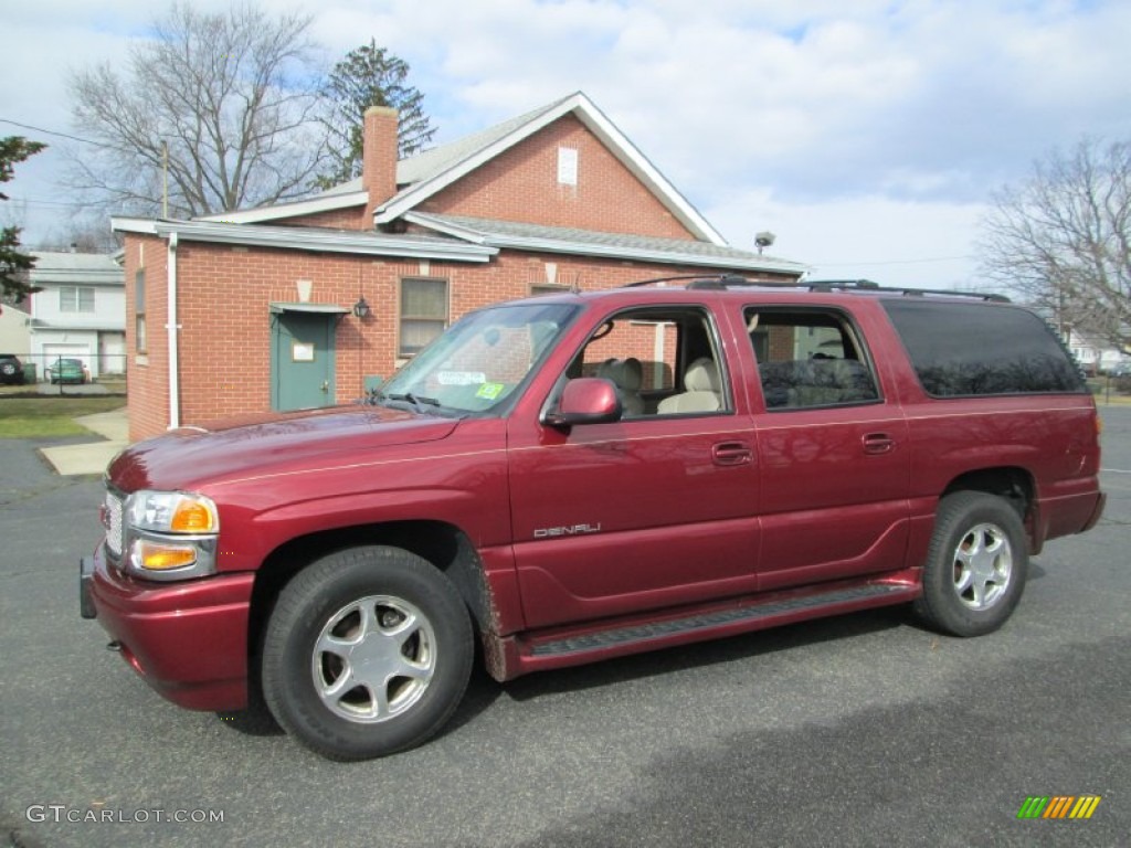 Garnet Red Metallic 2002 GMC Yukon XL Denali AWD Exterior Photo #77789957