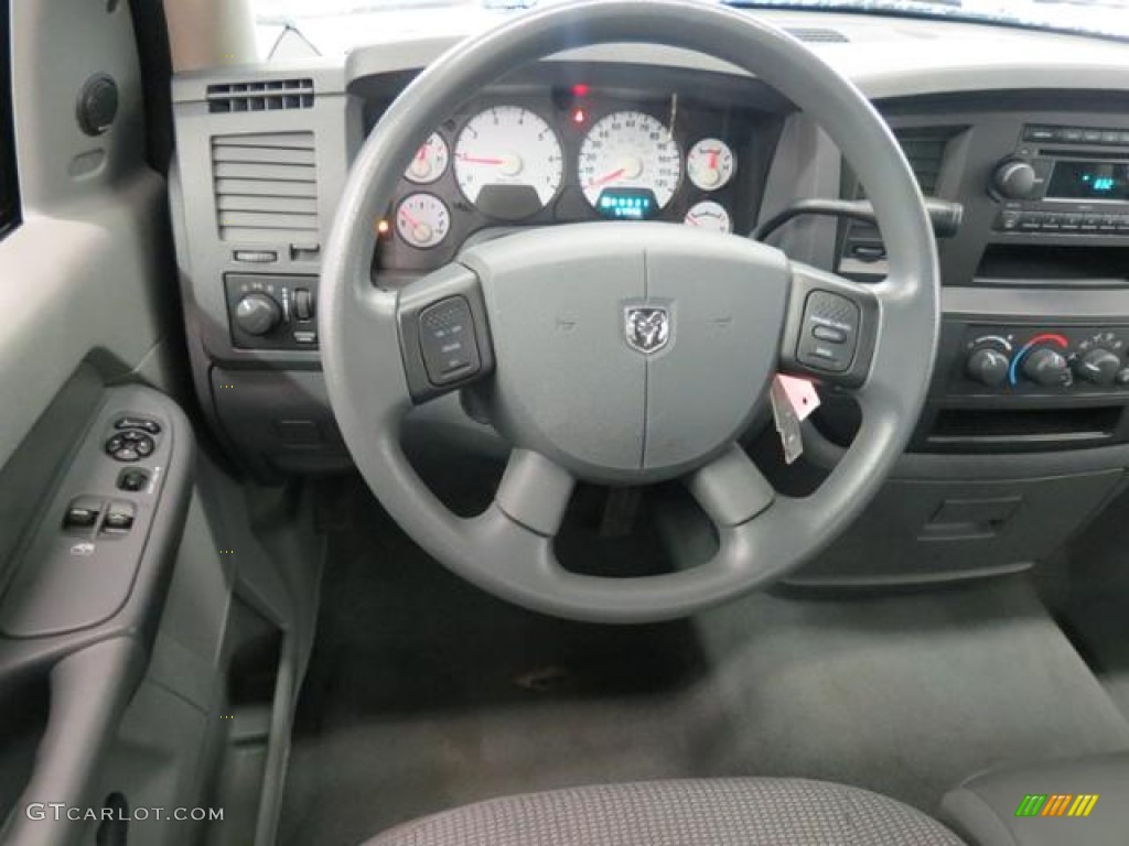 2008 Ram 1500 ST Regular Cab - Brilliant Black Crystal Pearl / Medium Slate Gray photo #5