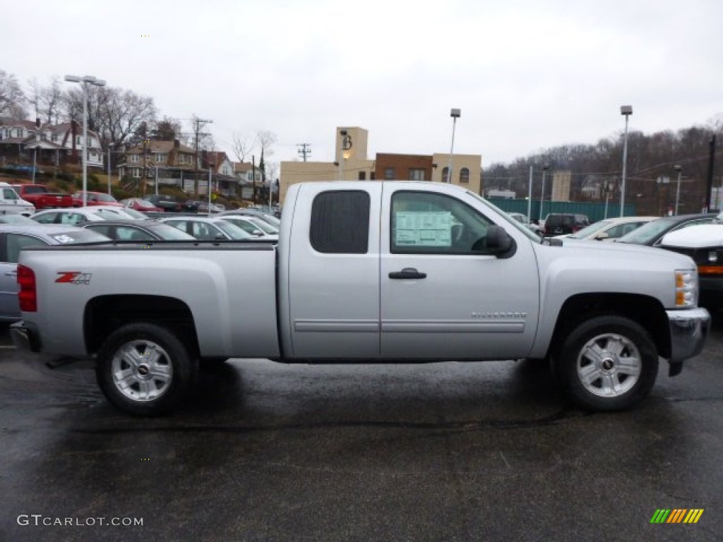 2013 Silverado 1500 LT Extended Cab 4x4 - Silver Ice Metallic / Ebony photo #2