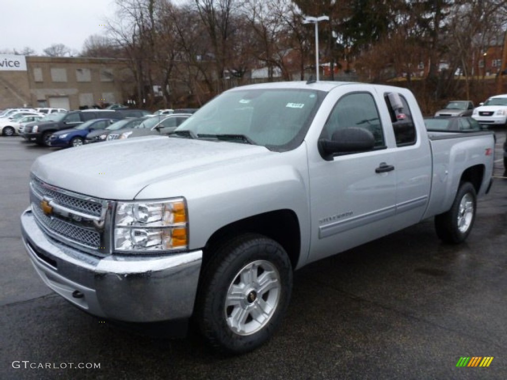 2013 Silverado 1500 LT Extended Cab 4x4 - Silver Ice Metallic / Ebony photo #7