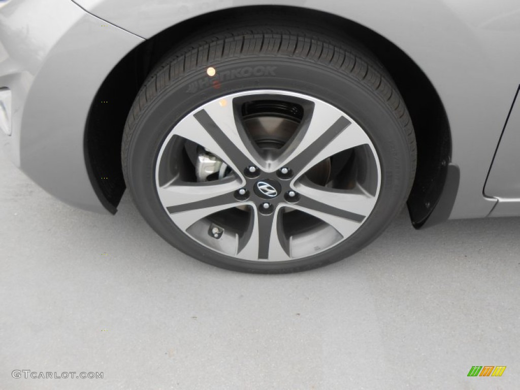 2013 Elantra Coupe SE - Titanium Gray Metallic / Black photo #11