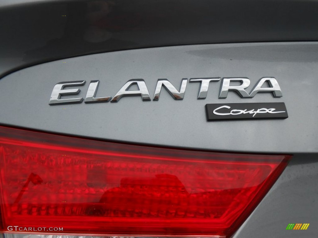 2013 Elantra Coupe SE - Titanium Gray Metallic / Black photo #14