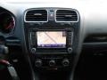 2010 Volkswagen GTI Titan Black Leather Interior Navigation Photo