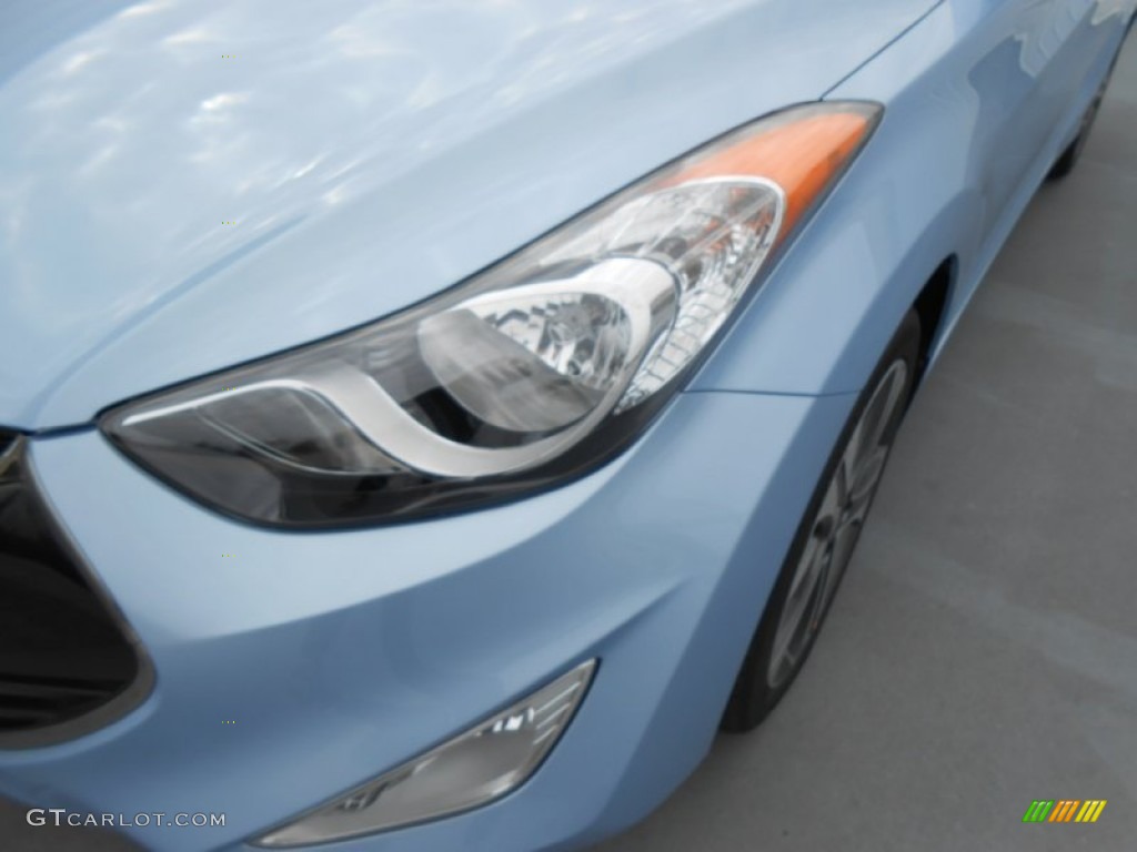 2013 Elantra Coupe SE - Blue Sky Metallic / Gray photo #9