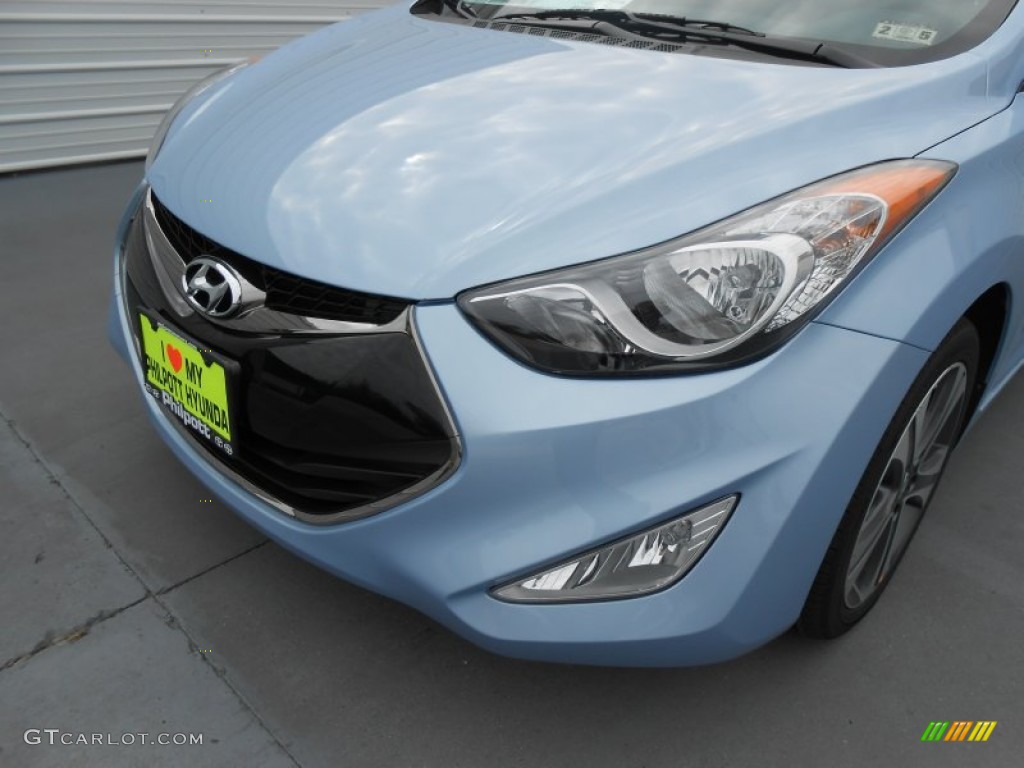 2013 Elantra Coupe SE - Blue Sky Metallic / Gray photo #10