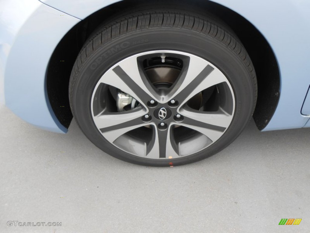 2013 Elantra Coupe SE - Blue Sky Metallic / Gray photo #11