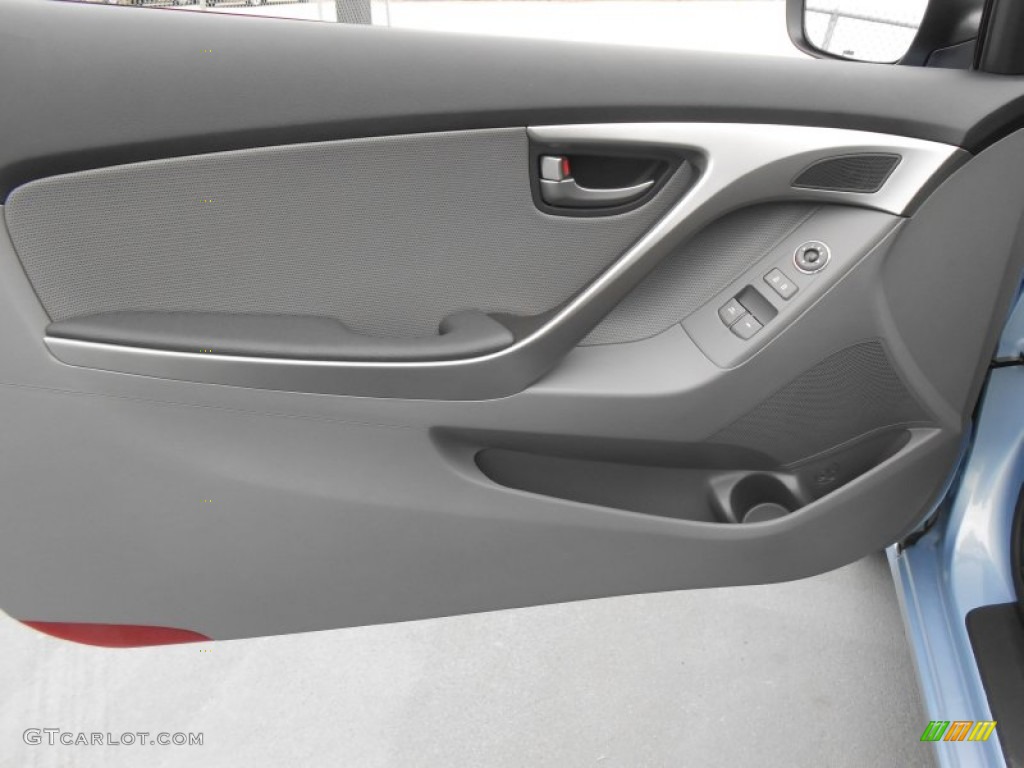 2013 Elantra Coupe SE - Blue Sky Metallic / Gray photo #18